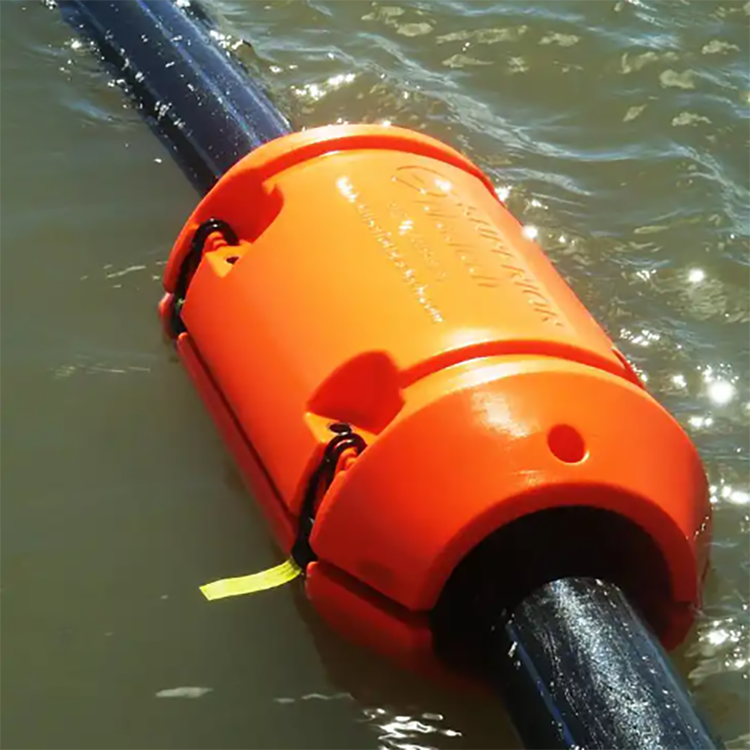 High Buoyance Polyethylene Pontoon Floating Barrier Marine Cylinder Dredge Pipeline Floater