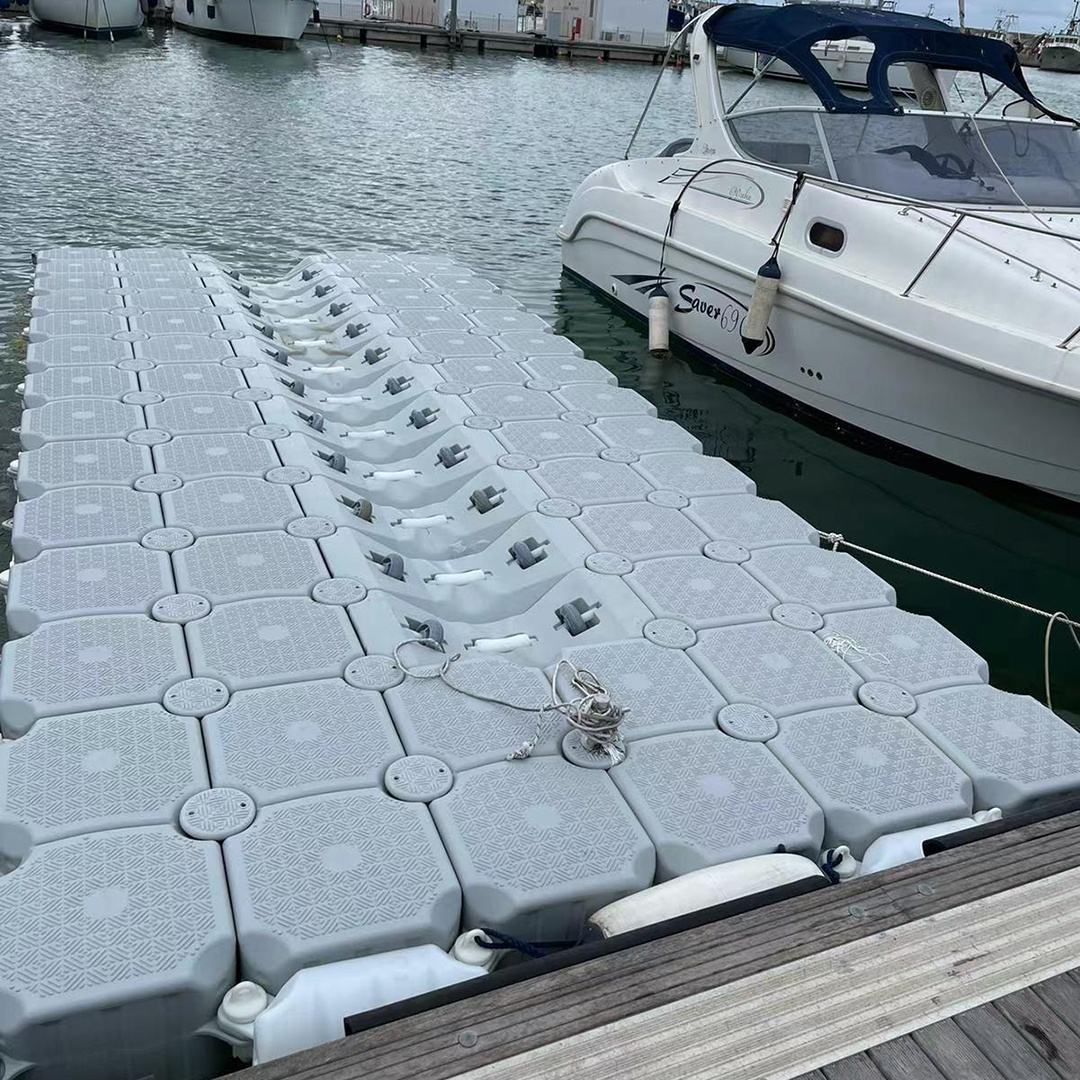 New Style Large Buoyancy Lift Jet Ski Pontoon Roller Cubes Floating Drive-on Boat Dock For Sale