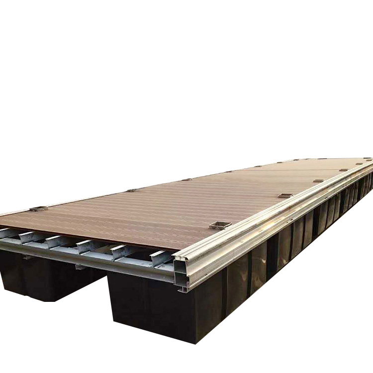 2023 Hot sale Floating Pier Kits Cost Aluminum Frame Wooden Floor Docks