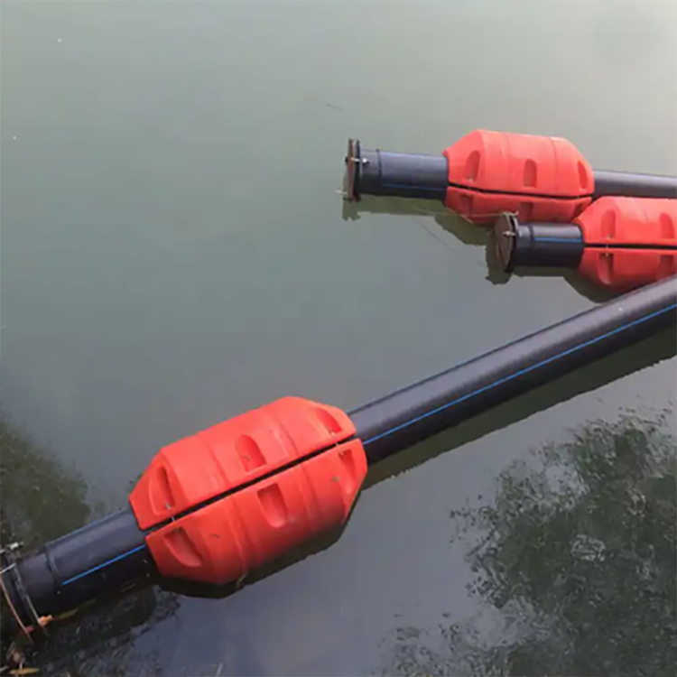 High Buoyance Polyethylene Pontoon Floating Barrier Marine Cylinder Dredge Pipeline Floater