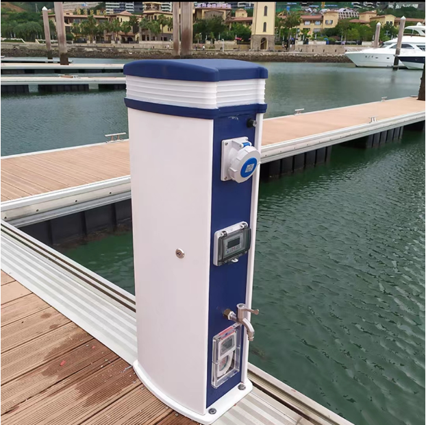 Hot Sale Aluminum Power Pedestal Used for Dock