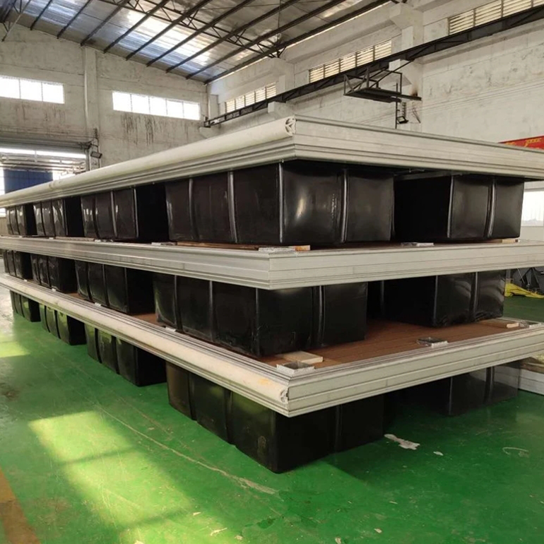 Floating Dock Platform Boats Marina Walkway Floaters Jetty Aluminum Handrail Bridge Floating Pontoon