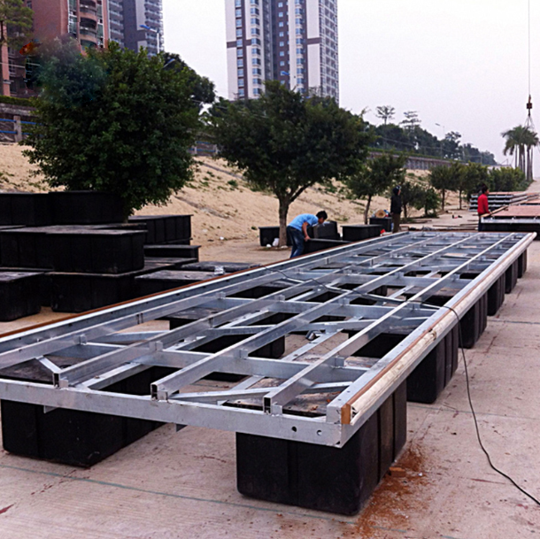 Popular Sale Polyethylene Plastic Floating Pontoon Used to Barge Pier Ferry Floats