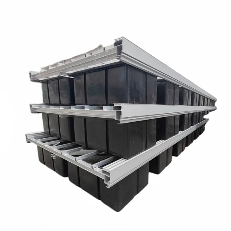 Polyethylene Buoyancy Tank Black Pe Modular Floating Box with EPS Foam Filled Used to Aluminum Dock Platform