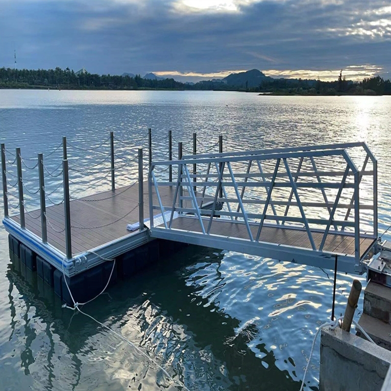 Marina Boat Used Floating Dock Aluminum Structure Gangway Ladder in T6061 TIG Welding for Sale