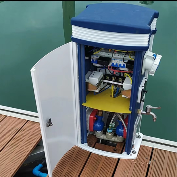 Hot Sale Aluminum Power Pedestal Used for Dock