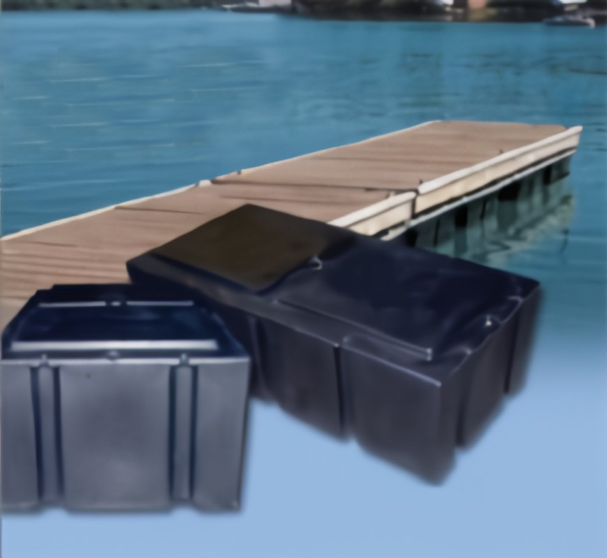 Polyethylene Buoyancy Tank Black Pe Modular Floating Box with EPS Foam Filled Used to Aluminum Dock Platform