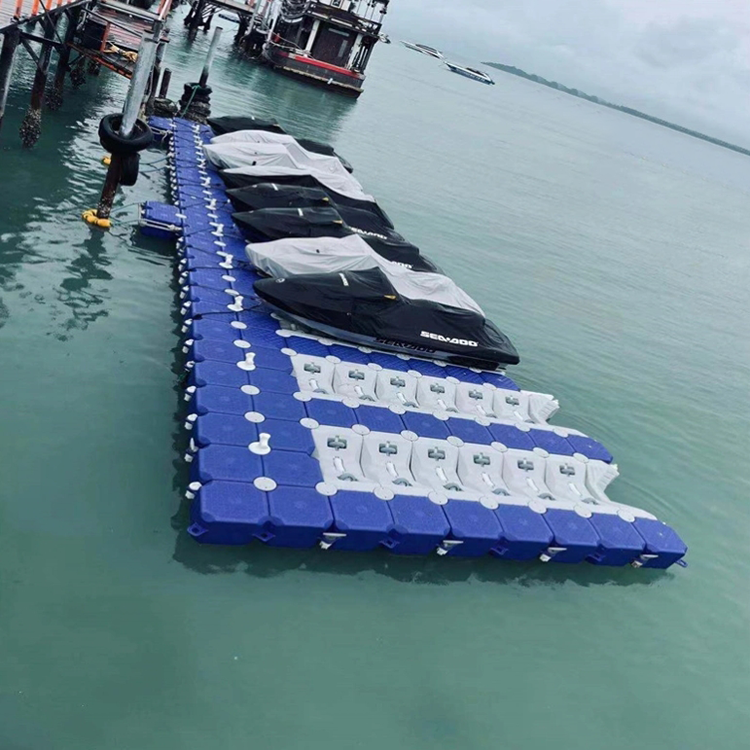 Modular Pontoon Marine Jet Ski Floating Dock Plastic Floating Platform Pontoon Bridge for Sale