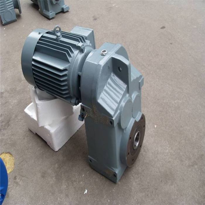 Long Service Life Parallel Shaft Helical Electric Motor F87 F77 F47 series Speed Reducer