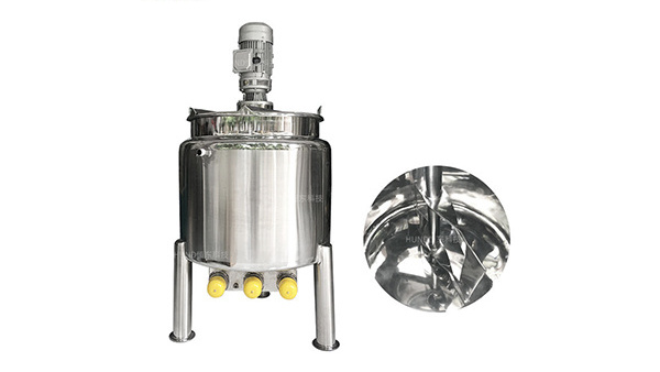 200L 500L Stainless Steel Jacketed Heating Emulsifying  Chemical Liquid Mixing Tank With Agitator High Emulsifier Mixer Tank