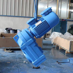 Long Service Life Parallel Shaft Helical Electric Motor F87 F77 F47 series Speed Reducer