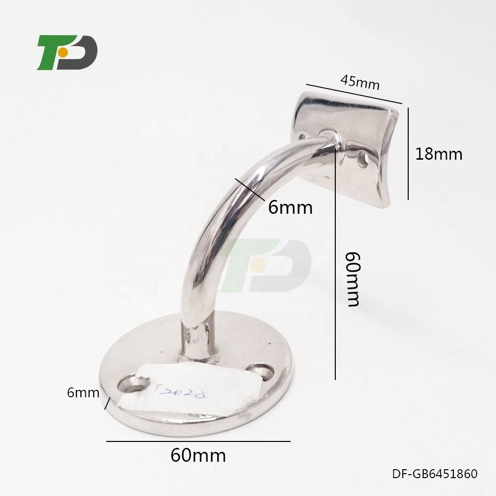 DF high quality stain or mirror stainless steel stair handrail bracket