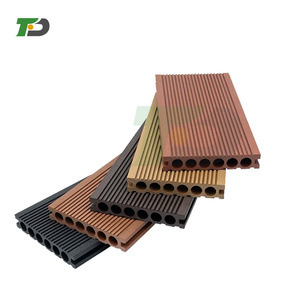 DF Brand new outdoor waterproof wooden flooring WPC decking artificial wood Aluminum decking floor wpc composite decking