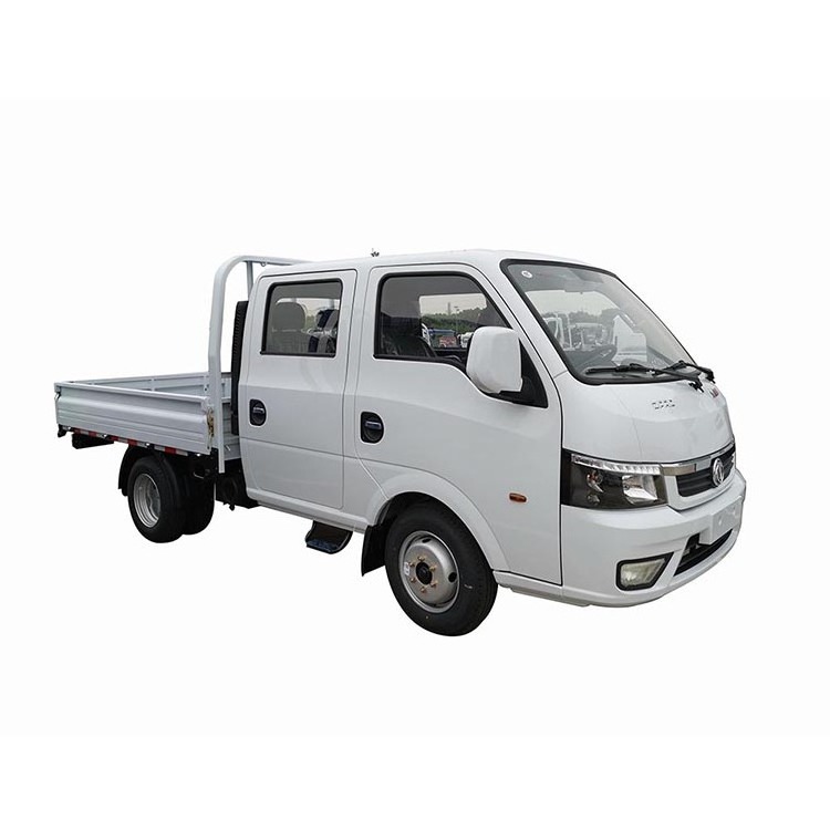 China Factory Sale Cheap Dongfeng 1 ton  5 seats 4x2 diesel engine euro 5 small flatbed delivery mini cargo truck