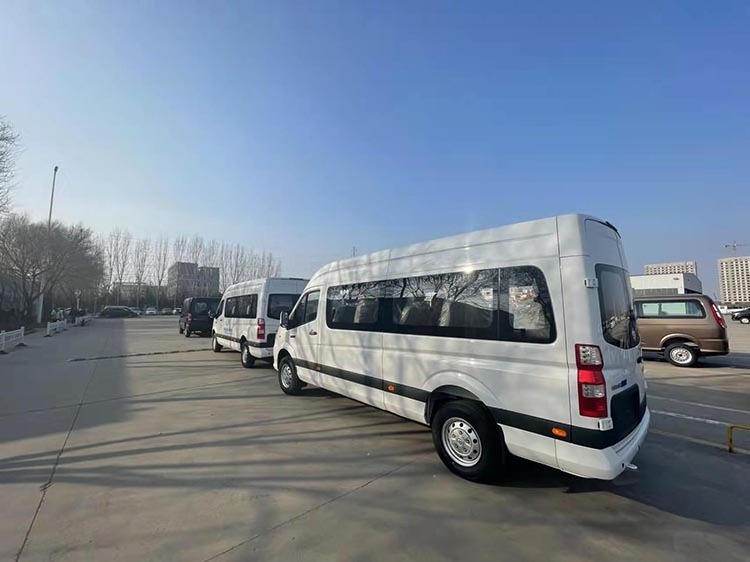 Hot sale brand new 4x2 4 wheeler 5990x2000x2450mm dimension 10 seater 14 passengers long distance electric van mini bus price