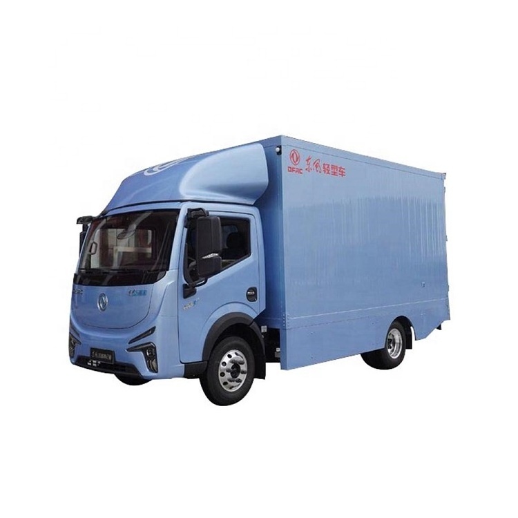 Pneumatic Brake Dongfeng 6 Ton 380km Driving Mileage 20.3cbm Cargo Box Light Duty Electric Cargo Truck With ESC System