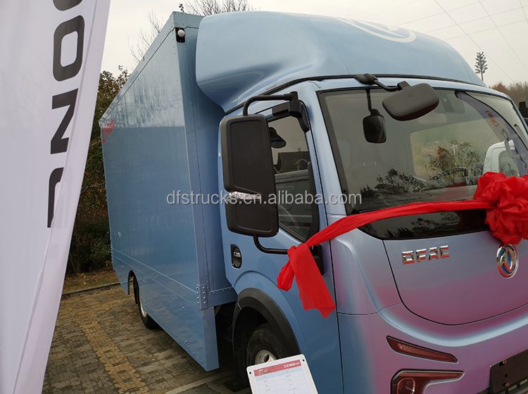 Pneumatic Brake Dongfeng 6 Ton 380km Driving Mileage 20.3cbm Cargo Box Light Duty Electric Cargo Truck With ESC System