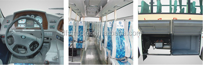 30 seats Left hand drive DONGFENG diesel engine passenger bus for sale