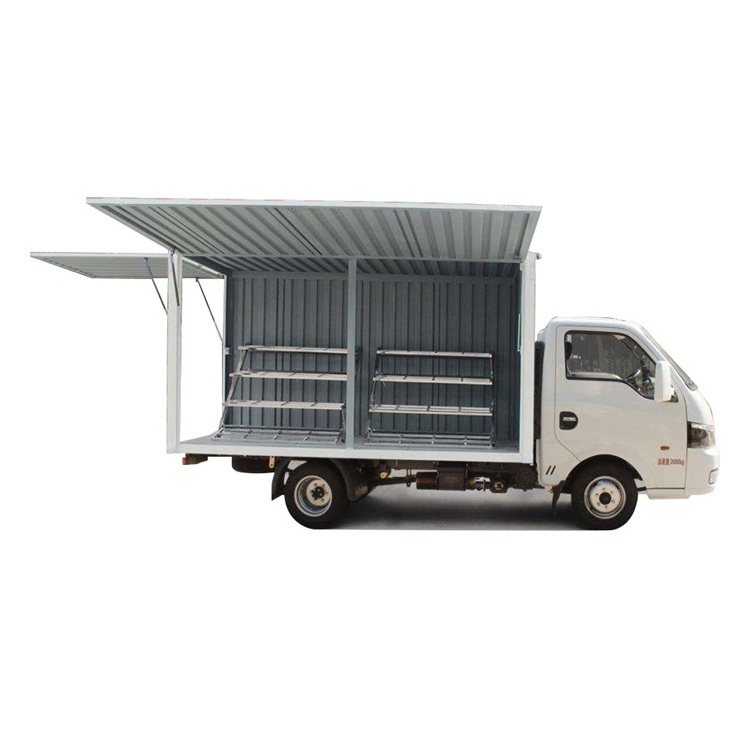 Dongfeng EQ5030XSH15QCAC Truck Wing 2Axles Box Cargo Truck Wing Van Opening lift gate truck For Sale