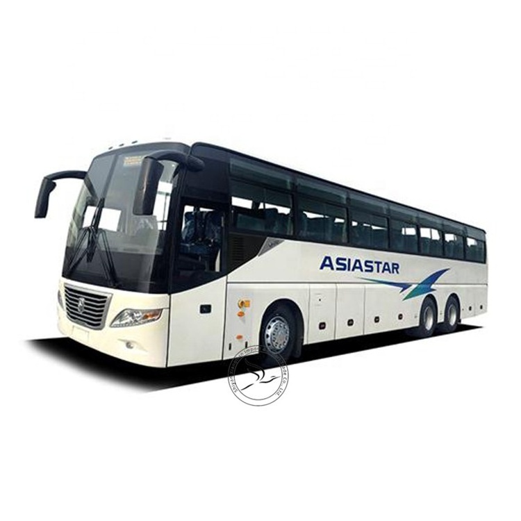 Color design Buses 14m 67 seater euro2 diesel front engine drum brake double axles beautiful luxury coach bus