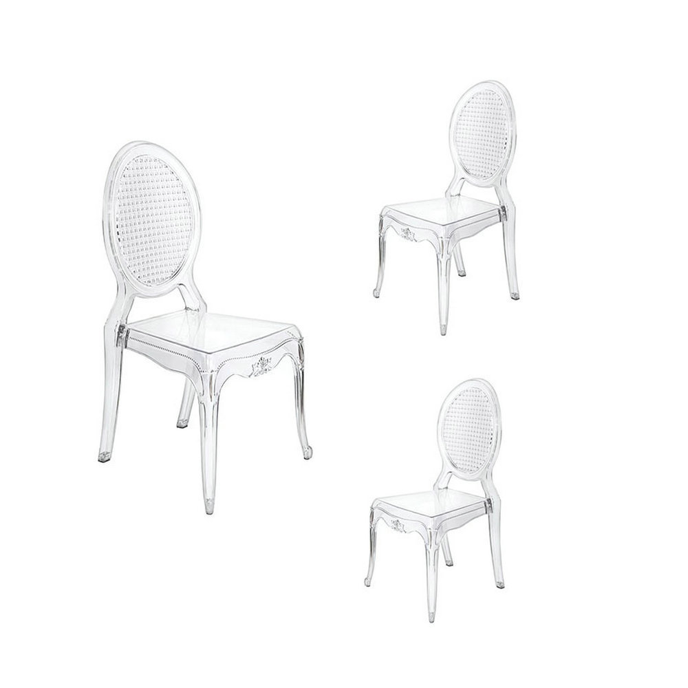 Wholesale Cheap Price Outdoor PC Plastic Chair High Back clear resin Throne Chair