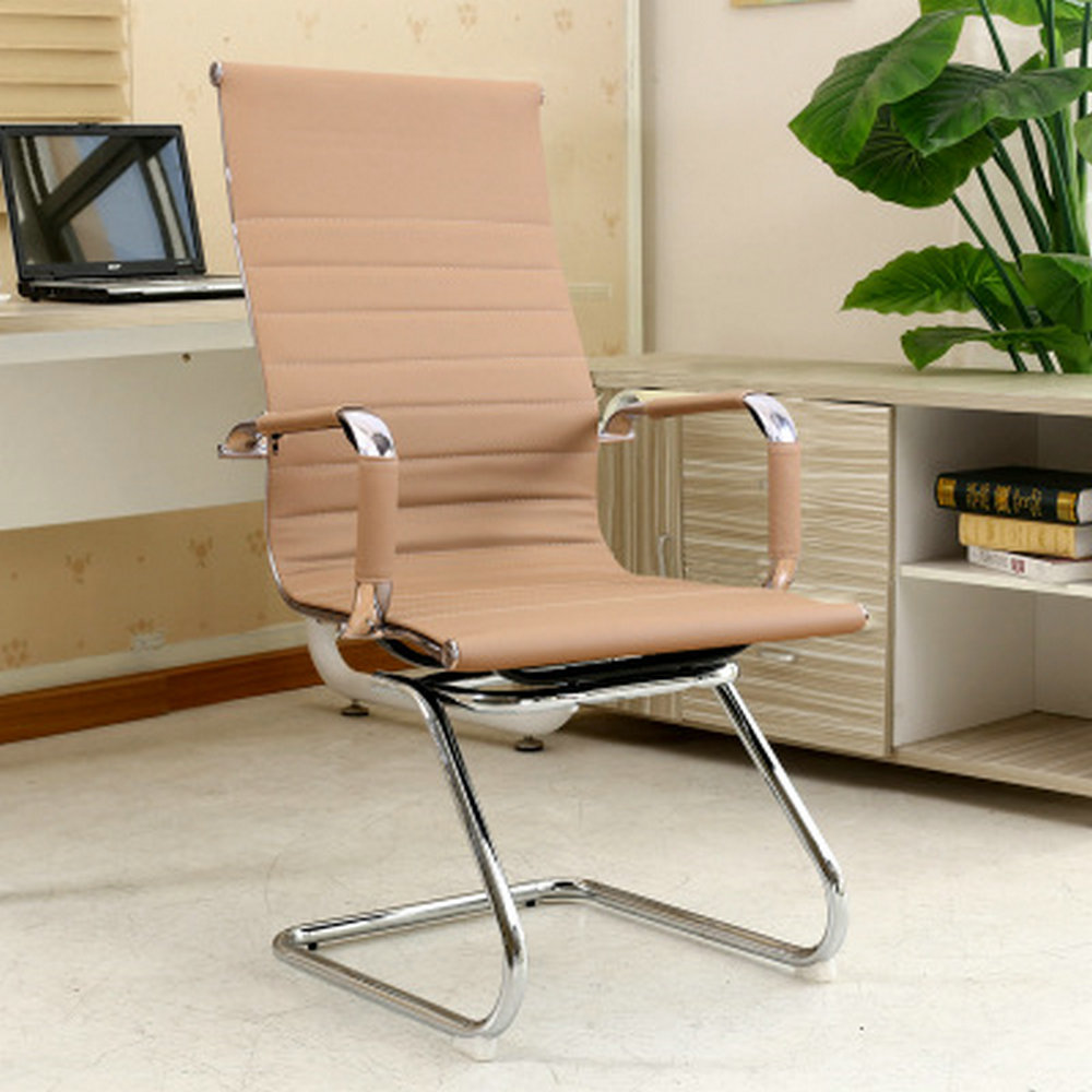 LOW price factory supply Furniture office chair without wheels conference chairs ergonomic office staff chair Steel base