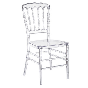 Wholesale Clear Acrylic Crystal Resin Event Tiffany Chiavari Chair Transparent Plastic Dining Chair For Weddings And Banquet