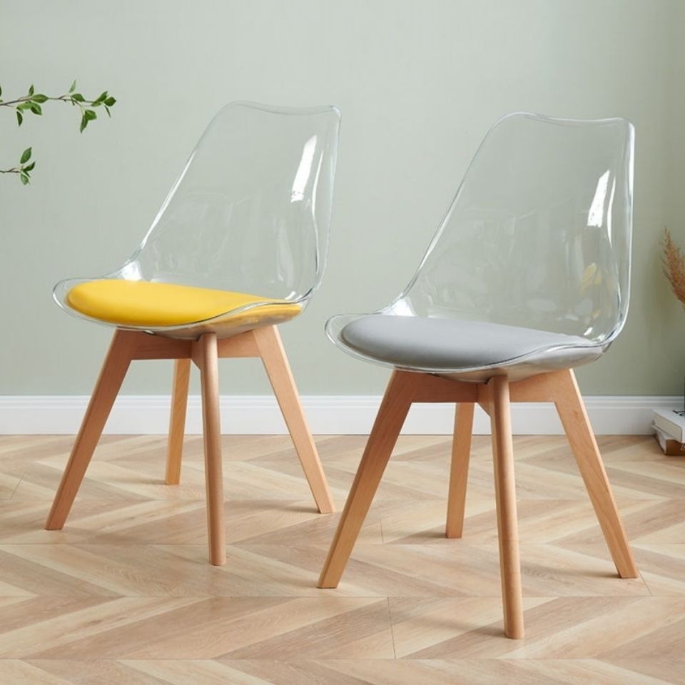 OEM Factory Custom Wholesale cheap acrylic tulip chair transparent ergonomic mesh office chairs tulip chair base