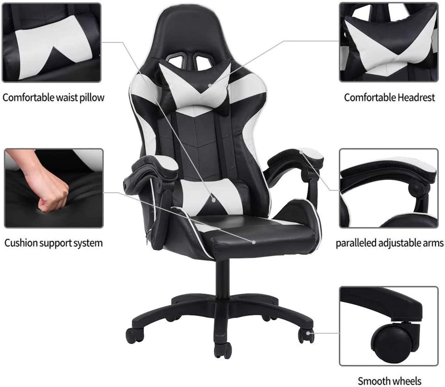 office chair Ergonomic Office Chair Pressure-Free Seat Cushion with footrest manager Game chair