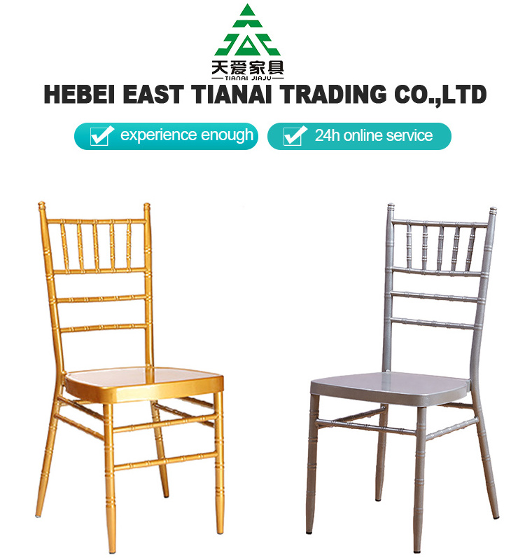 Durable Resin Metal Wood Wholesale Banquet plastic Chiavari Chair for Wedding Rental