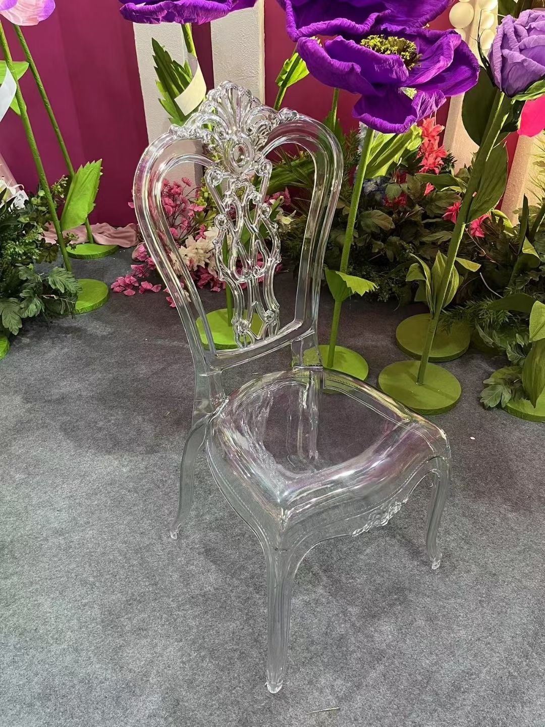 wholesale stacking banquet hall chairs clear acrylic chair for events