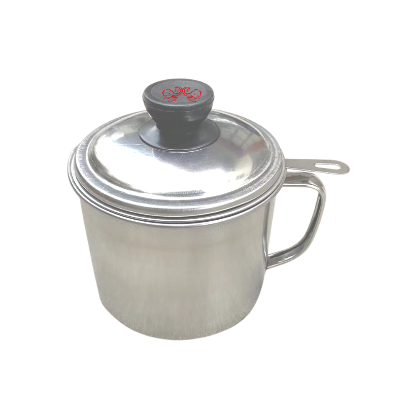 DF trading house amazon hot sale stainless steel  oil strainer oil dispenser oil can with filter and lid grease container