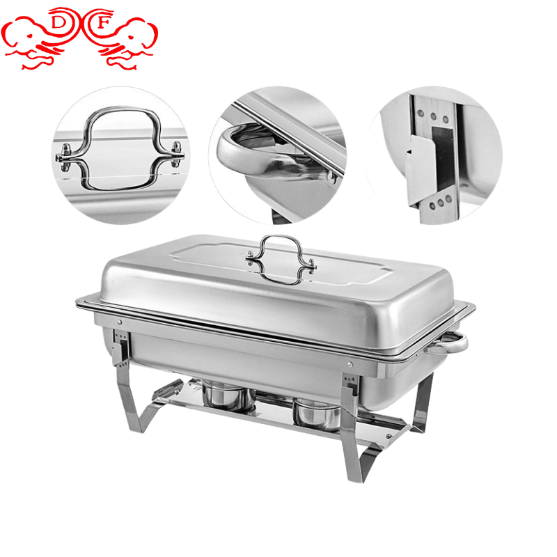 DF Trading house Factory Hot sell stainless steel buffet set for sale 11L Chafing Dish large capacity Cheap Buffet food warmer