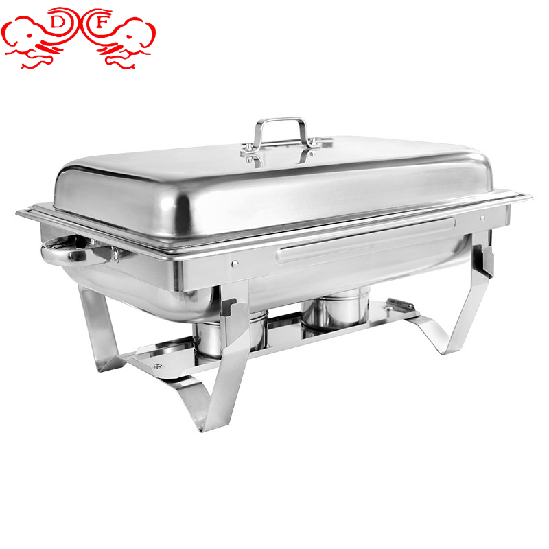 DF Trading house Factory Hot sell stainless steel buffet set for sale 11L Chafing Dish large capacity Cheap Buffet food warmer