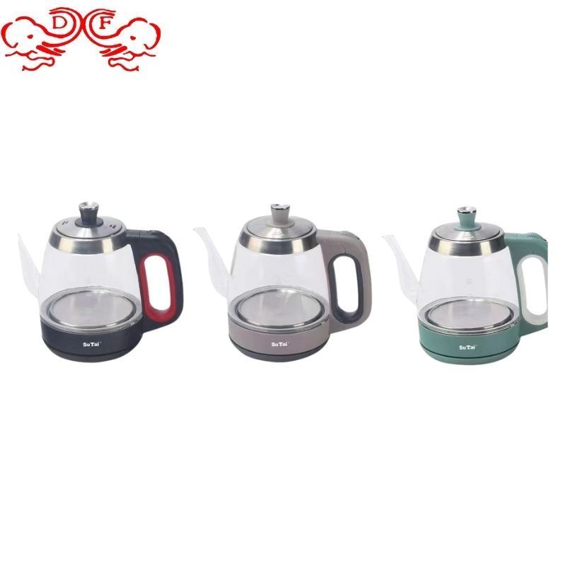 Design Kitchen Appliances Glass Electric Kettle Pour Over Stainless Coffee Kettle Gooseneck Electric Glass DF Trading House New