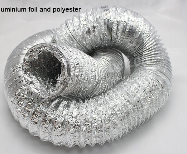 Hot selling aluminum foil polyester flexible duct for air conditioner