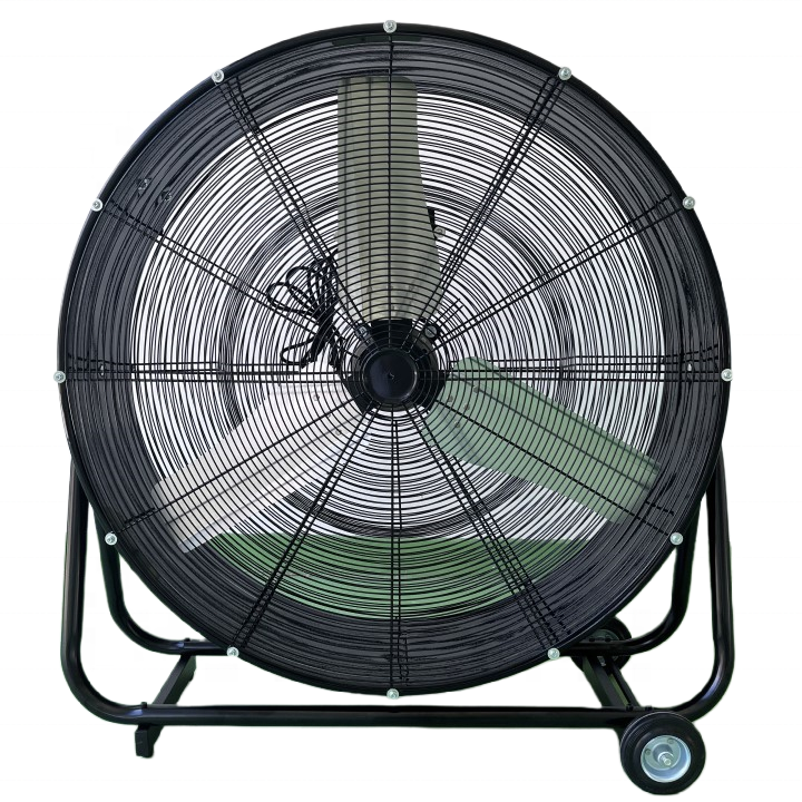 36 Inch 380w Powerful Construction Cooling 24 Inch High Velocity Heavy Duty Metal Air Circulation Drum Fan