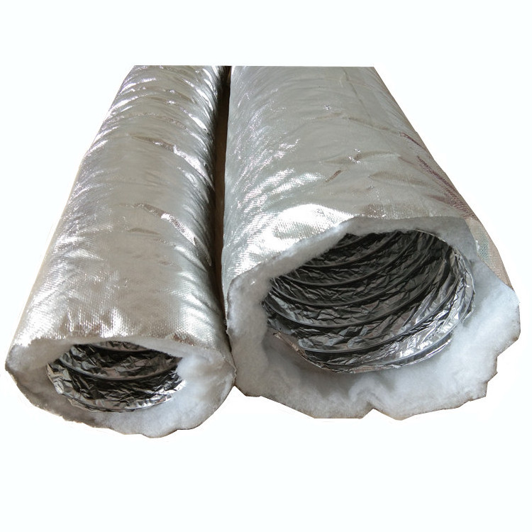 Diameter 200MM/300MM HVAC Systems Duct/hose Fiberglass Reinforced Aluminium Insulated Flexible Ducts