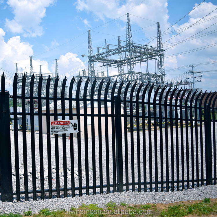 Uk Market W Pale Galvanized Steel Palisade Fence Panel