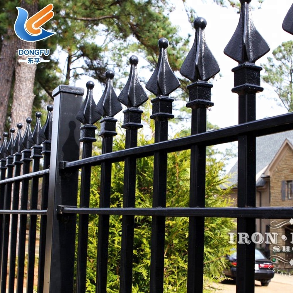 Wholesale arrowhead picket iron fence hot sale