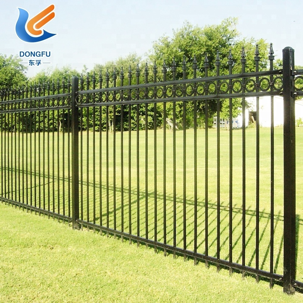 Wholesale arrowhead picket iron fence hot sale