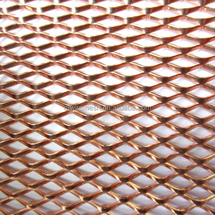 Brass / Copper Expanded Mesh with Different Opening Shape