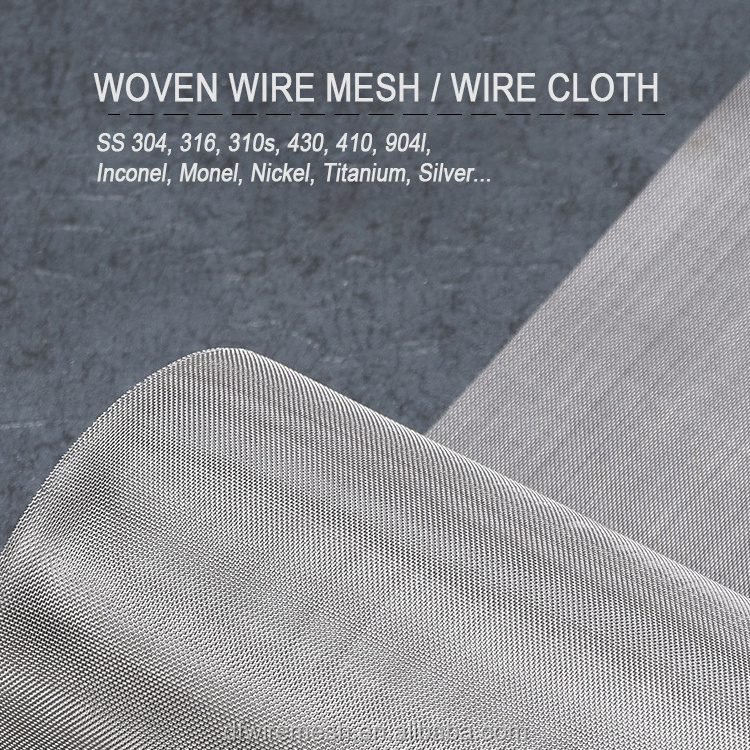 Fine Stainless Steel Wire Woven Wire Mesh Cloth