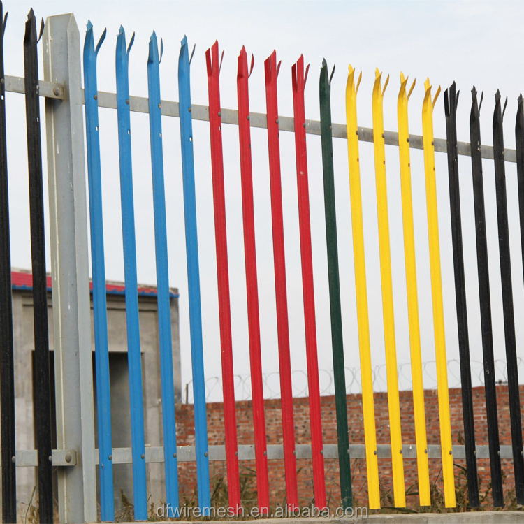 Uk Market W Pale Galvanized Steel Palisade Fence Panel