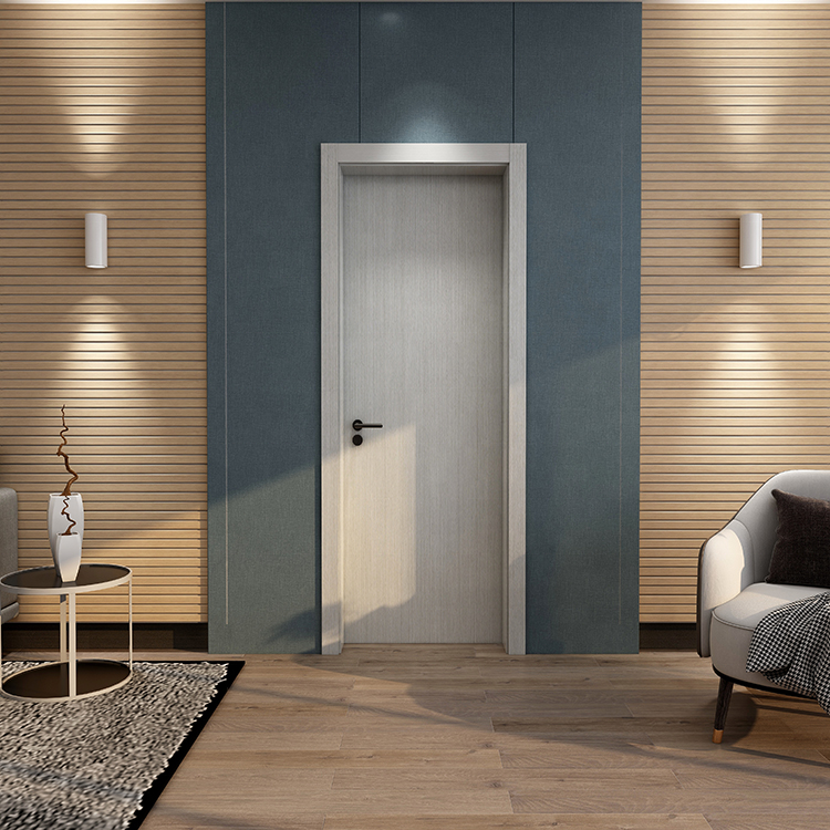 Modern Design Isreal Market Waterproof Interior Hollow WPC Door with Door Frame