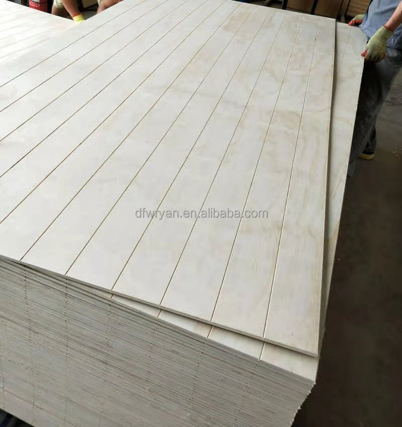 Grooved Pine T1-11 Pine plywood board Treated 9mm 12mm 15mm