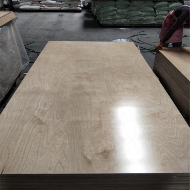 UV coated birch plywood for kitchen cabinet 4x8 3/4 with competitive price