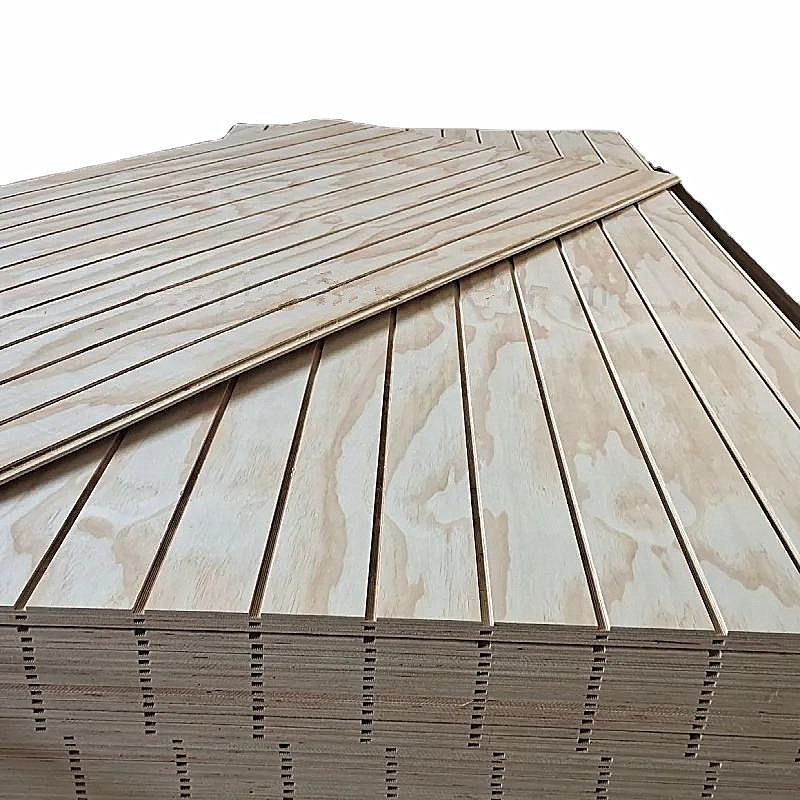 Grooved Pine T1-11 Pine plywood board Treated 9mm 12mm 15mm