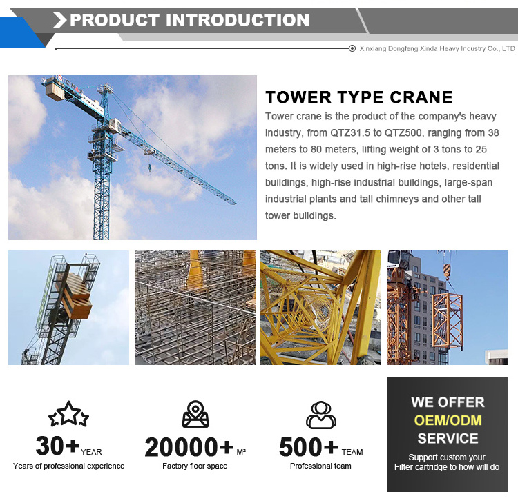 Schneider Construction Qtz315 Flat-top 12 Provided 40 Zoomlion Tower Crane Price Construction Works 70 2.5 12ton 88 88000 2500KN