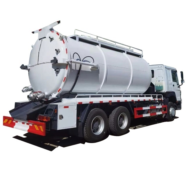 6*4 10 Wheels 20cubics Sewage Suction Vehicle Small Vacuum Sewage Suction Tanker Truck